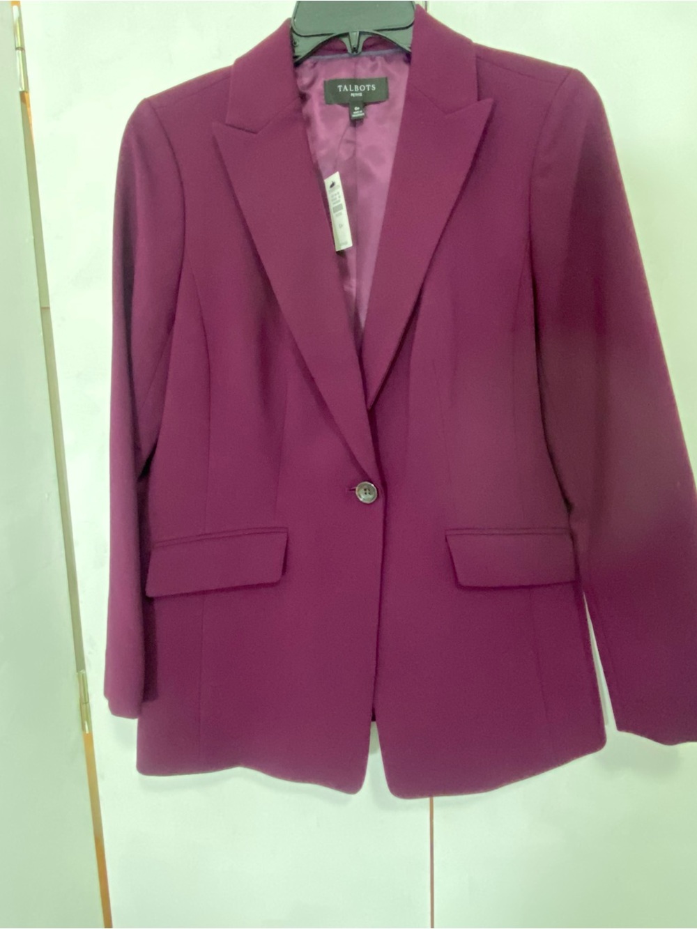 Talbots Plum Single-Button Women's Blazer
